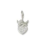 Thomas Sabo Silver Cherub Angel & Heart Charm 0283-051-14