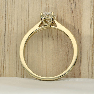 18ct Yellow Gold GIA Certificated 0.70ct Oval Diamond Solitaire Ring