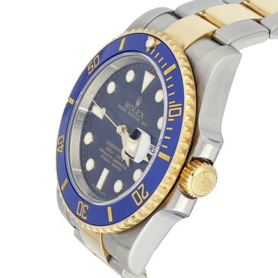 Pre-owned Rolex Submariner "Bluesy" 116613LB 2016 Watch