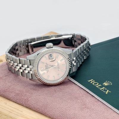 Pre-Owned Rolex Datejust 279174 Pink Dial 2021 28mm Watch