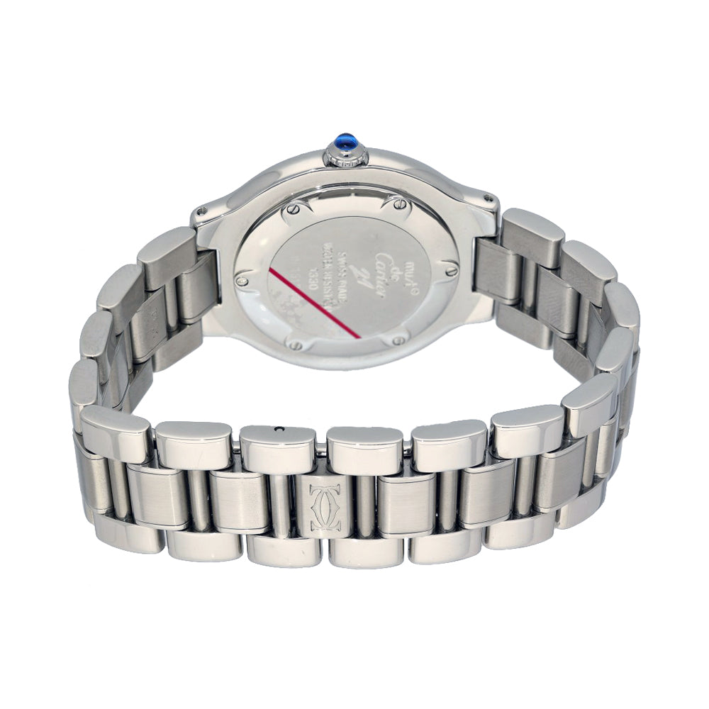 Pre-owned Cartier Must De 21 Quartz Stainless Steel 31mm Watch 1330