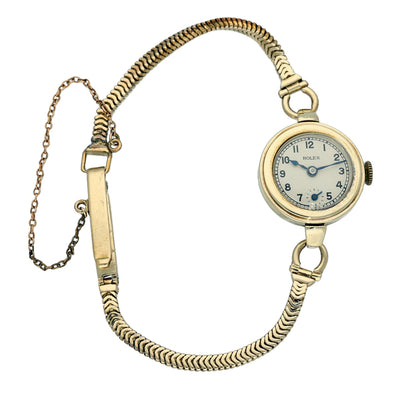 Pre-owned Vintage 1930's 9ct Yellow Gold Ladies Rolex Cocktail Watch
