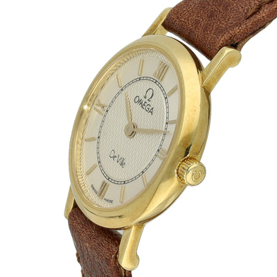Pre-owned Omega De Ville Ladies 18ct Yellow Gold Quartz Watch