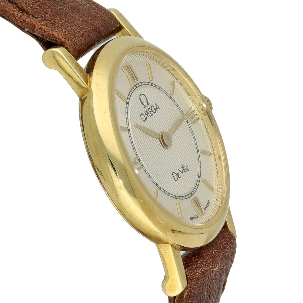 Pre-owned Omega De Ville Ladies 18ct Yellow Gold Quartz Watch