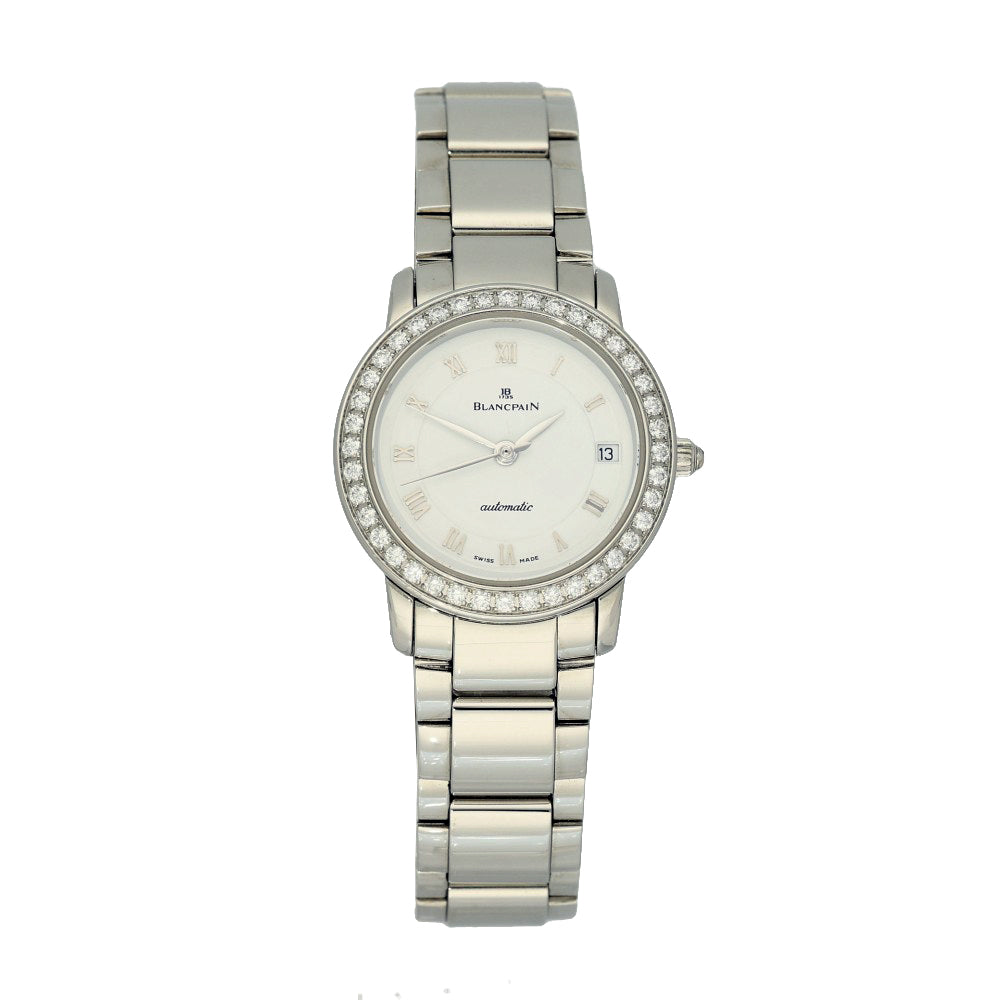 Pre-owned Blancpain Villeret Diamond Bezel Automatic Ladies Watch