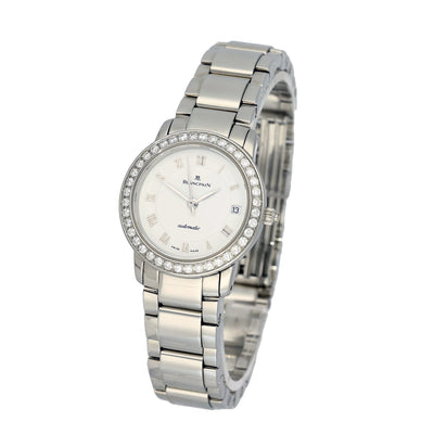 Pre-owned Blancpain Villeret Diamond Bezel Automatic Ladies Watch