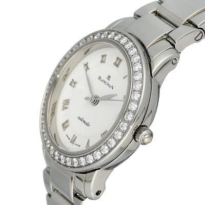 Pre-owned Blancpain Villeret Diamond Bezel Automatic Ladies Watch