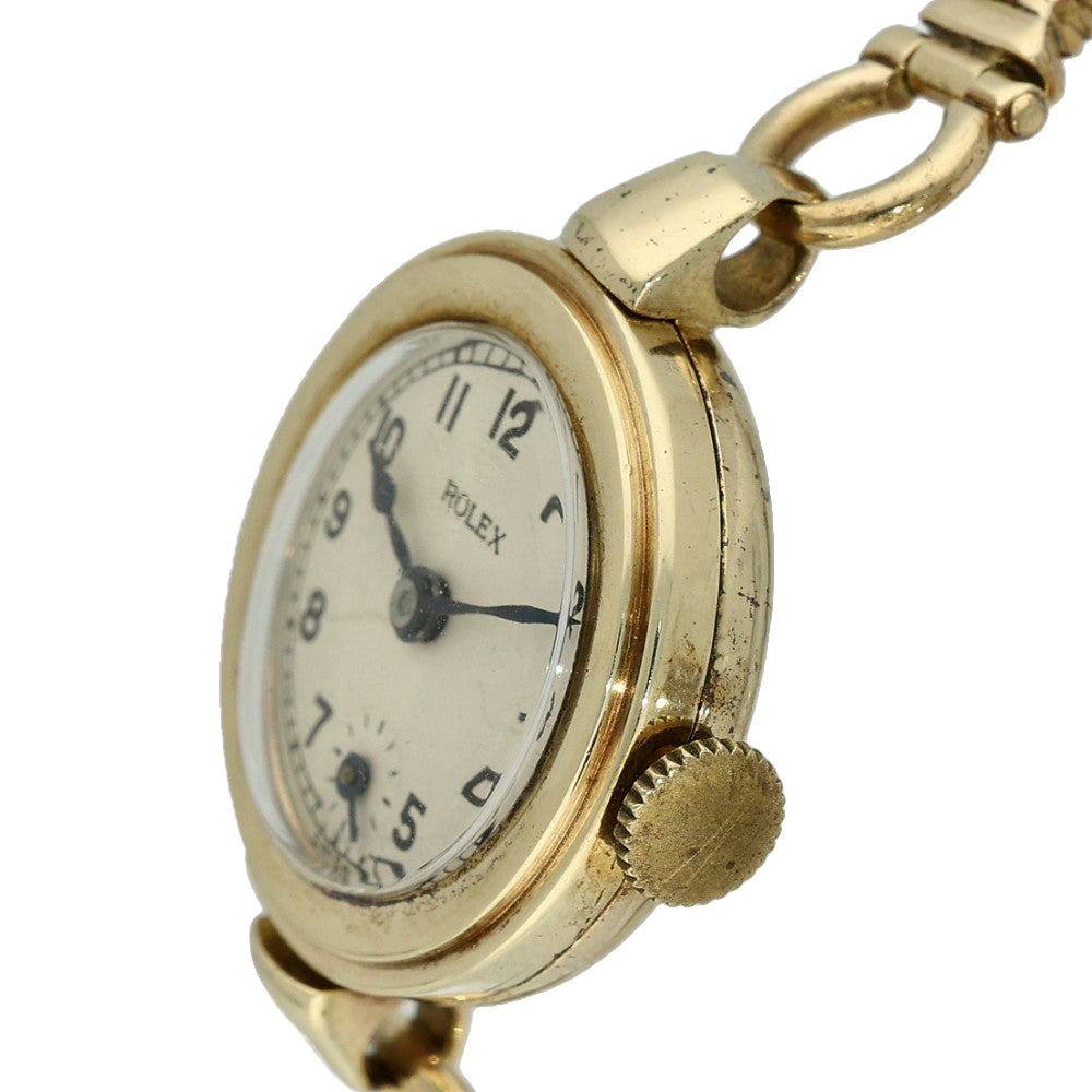 Pre-owned Vintage 1930's 9ct Yellow Gold Ladies Rolex Cocktail Watch