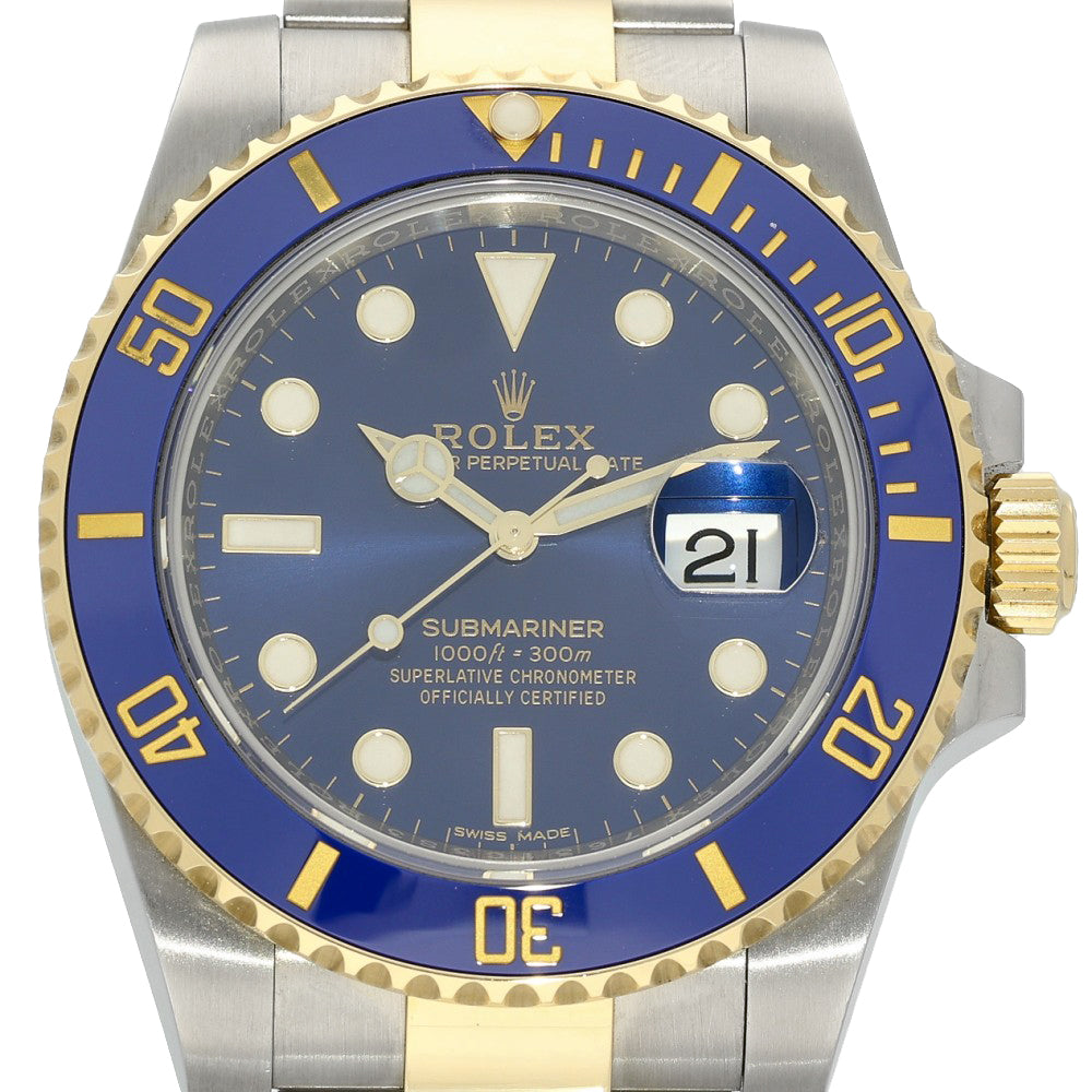 Pre-owned Rolex Submariner "Bluesy" 116613LB 2019 Watch