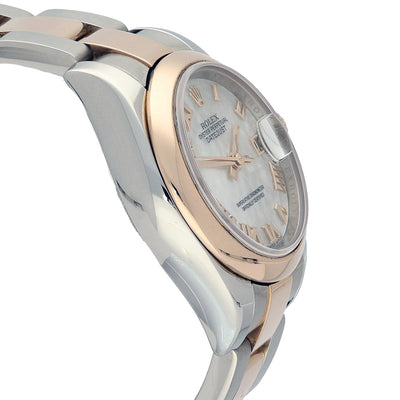 Ladies Rolex Datejust 26mm Rose Gold & Stainless Steel Bracelet Watch 179161