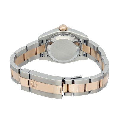 Ladies Rolex Datejust 26mm Rose Gold & Stainless Steel Bracelet Watch 179161