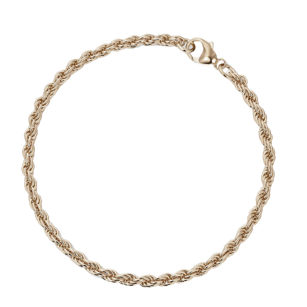 886 The Royal Mint - 886 Rope Chain Bracelet in 9ct Yellow Gold