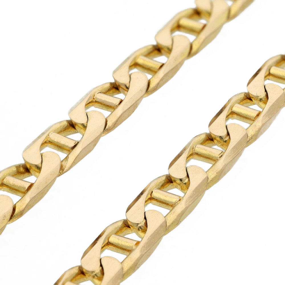 Pre-owned 9ct Yellow Gold 18" Anchor Link Chain