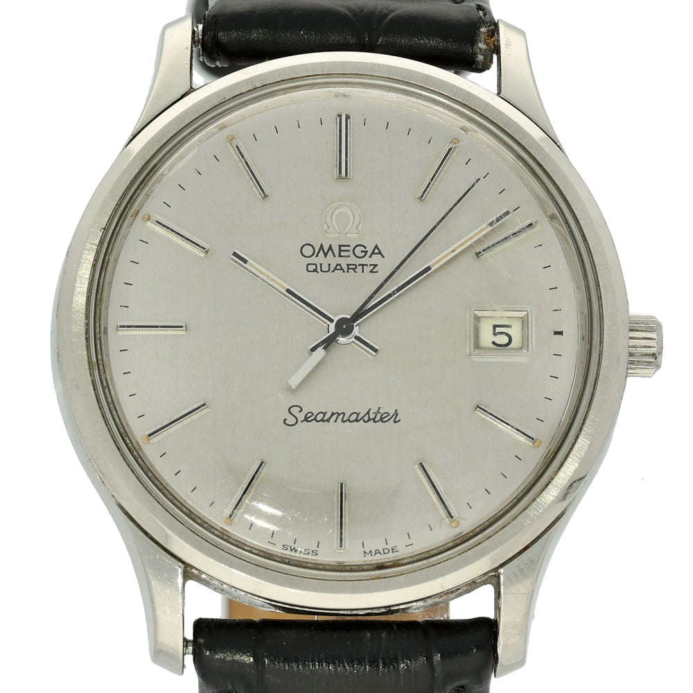 Pre-owned Vintage Omega Seamaster Quartz 196.0106 Watch