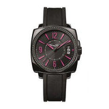 Thomas Sabo Square Rebel Black & Neon Pink Silicone Watch WA0105-208-203