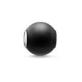 Thomas Sabo Silver Karma Bead Obsidian Matt K0001-023-11