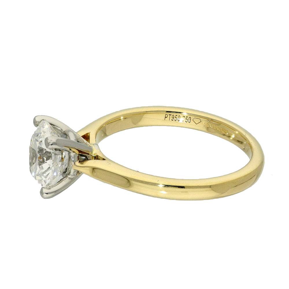 18ct Yellow Gold Laboratory-Grown 1.71ct Diamond Solitaire Ring