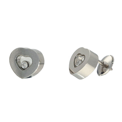 Pre-Loved 18ct White Gold Chopard Happy Diamonds Icons Studs