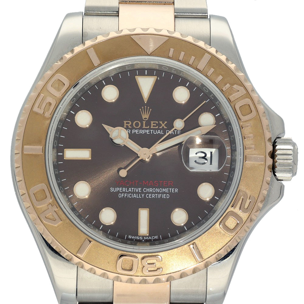 Pre-owned Rolex "Chocolate" Yacht Master 40mm 116621 2018 Watch
