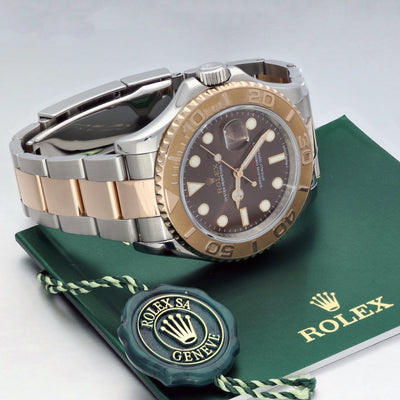 Pre-owned Rolex "Chocolate" Yacht Master 40mm 116621 2018 Watch