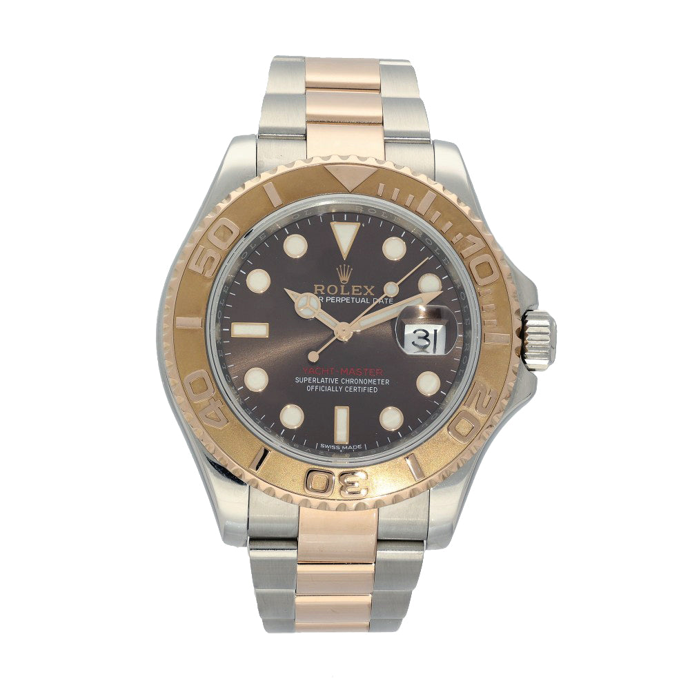 Pre-owned Rolex "Chocolate" Yacht Master 40mm 116621 2018 Watch