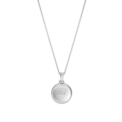 886 The Royal Mint - 886 Caustic Heart Pendant with Chain Sterling Silver