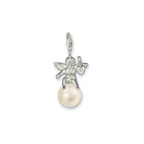 Thomas Sabo Sterling Silver Large Pearl Angel Charm 0519-028-14