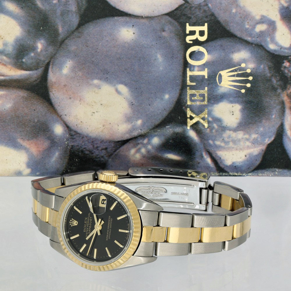 Pre-owned Rolex Ladies Datejust 69173 1990 watch
