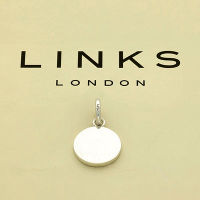 Pre-loved Links of London Silver Plain Disc Charm