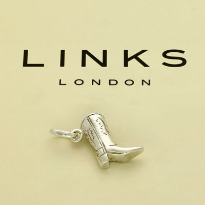 Pre-loved Links of London Silver Cowboy Boot Charm