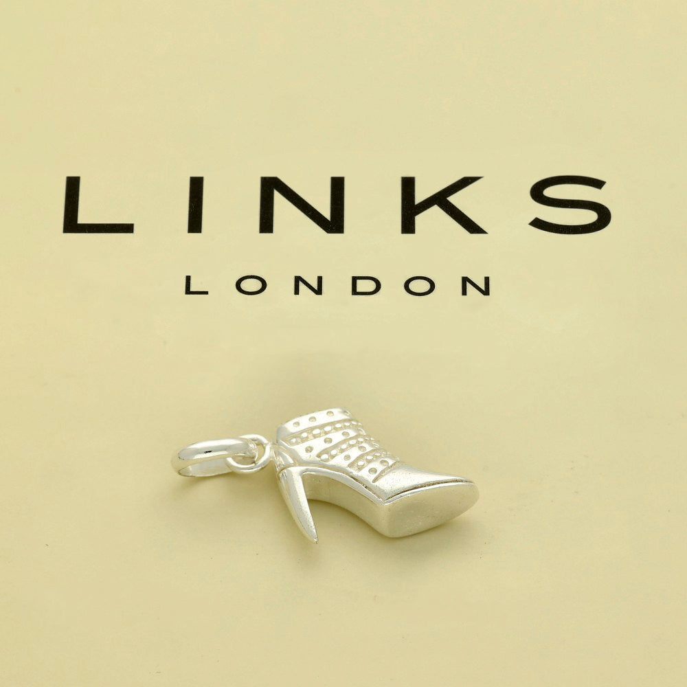 Pre-loved Links of London Silver Stiletto Ankle Boot Charm