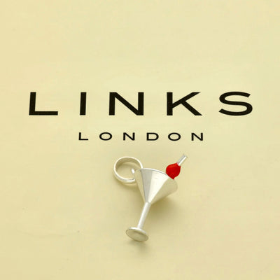 Pre-loved Links of London Silver Cocktail Glass Charm