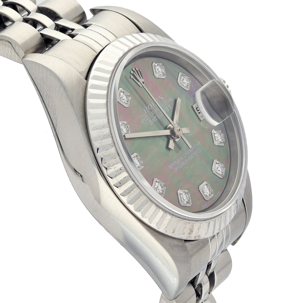 Preowned Rolex Datejust Tahitian Dial 79174 2004 Watch