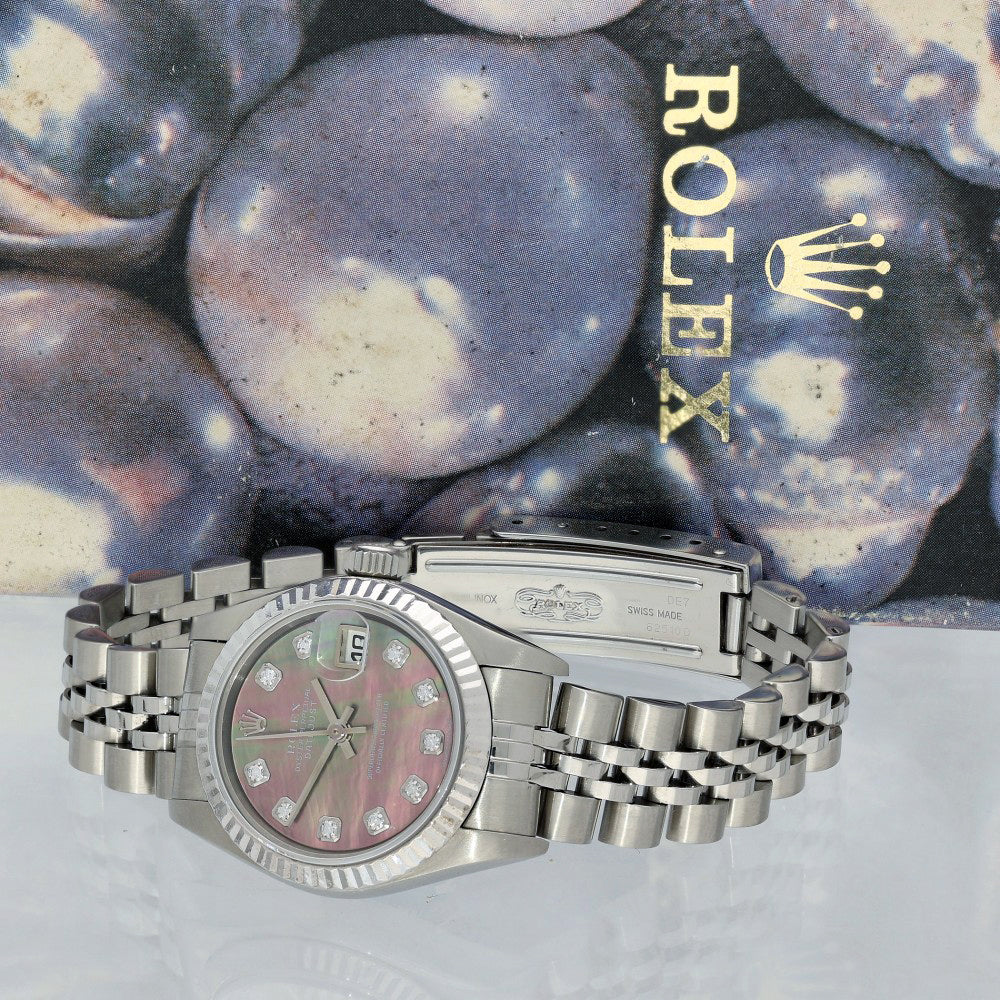 Preowned Rolex Datejust Tahitian Dial 79174 2004 Watch