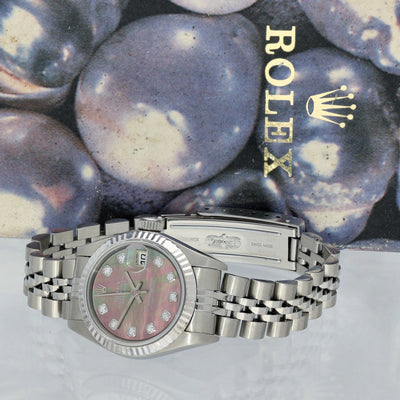 Preowned Rolex Datejust Tahitian Dial 79174 2004 Watch