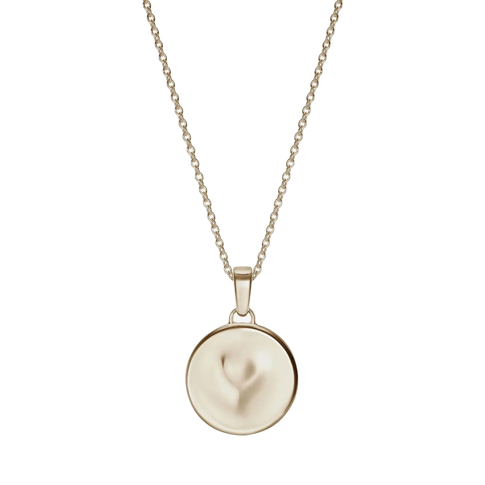 886 The Royal Mint - 886 Caustic Heart Pendant with Chain 9ct Yellow Gold