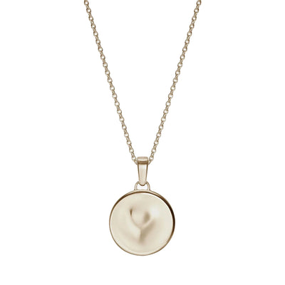 886 The Royal Mint - 886 Caustic Heart Pendant with Chain 9ct Yellow Gold