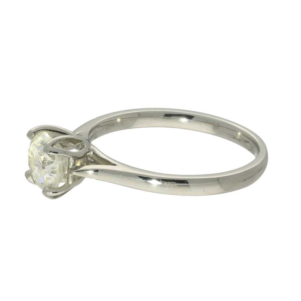 Platinum Certificated 0.99ct Diamond Solitaire Engagement Ring