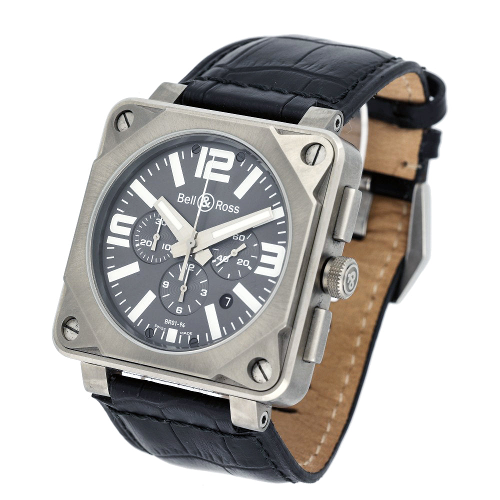 Pre-owned Bell & Ross BR01-94 Titanium Watch