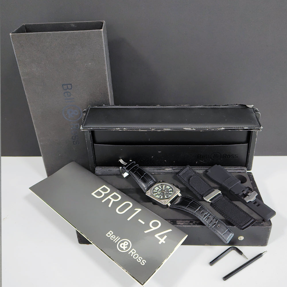 Pre-owned Bell & Ross BR01-94 Titanium Watch