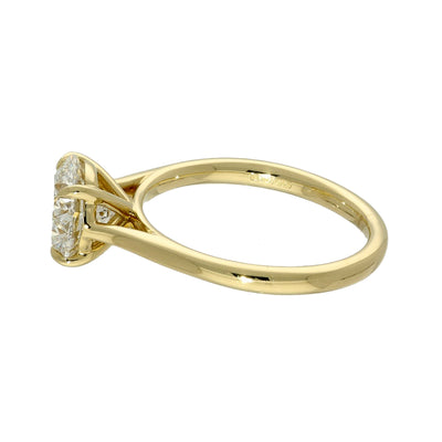 18ct Yellow Gold Laboratory-Grown 2ct Diamond Solitaire Engagement Ring