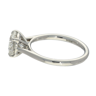 Platinum Laboratory-Grown 2ct Diamond Solitaire Engagement Ring