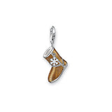 Thomas Sabo Silver Enamel Ugg Style Boot Charm 0718-007-2
