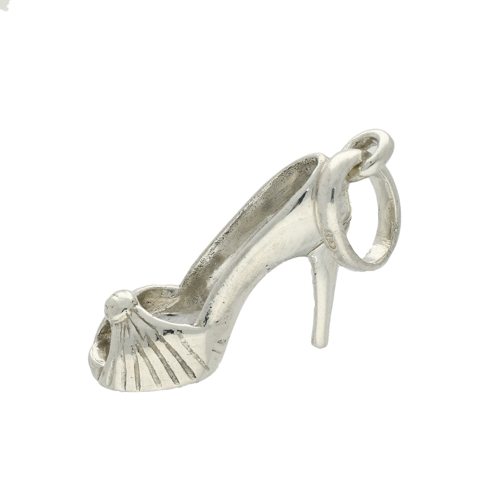 Pre-loved Links of London Silver Peep Toe Stiletto Shoe Charm