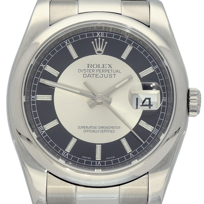 Pre-owned Rolex DateJust 116200 2007 "Tuxedo" Watch