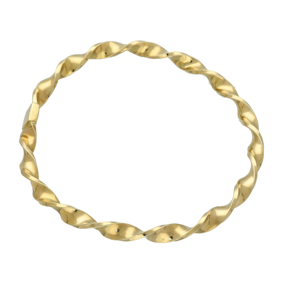 Pre-loved 9ct Yellow Gold Twist Bangle