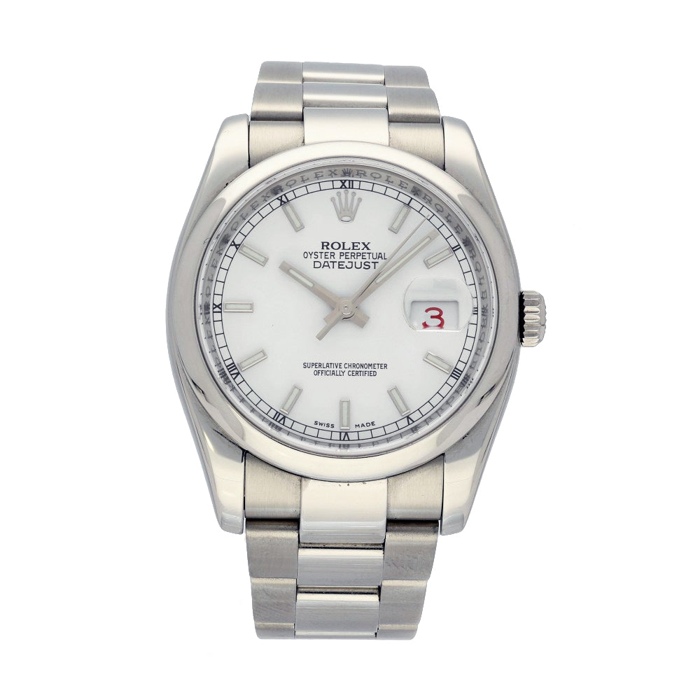 Pre-owned Rolex Date Just 116200 2007 "Roulette" Watch