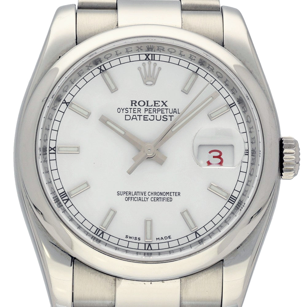 Pre-owned Rolex Date Just 116200 2007 "Roulette" Watch