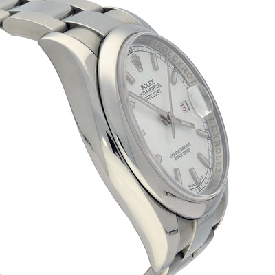 Pre-owned Rolex Date Just 116200 2007 "Roulette" Watch