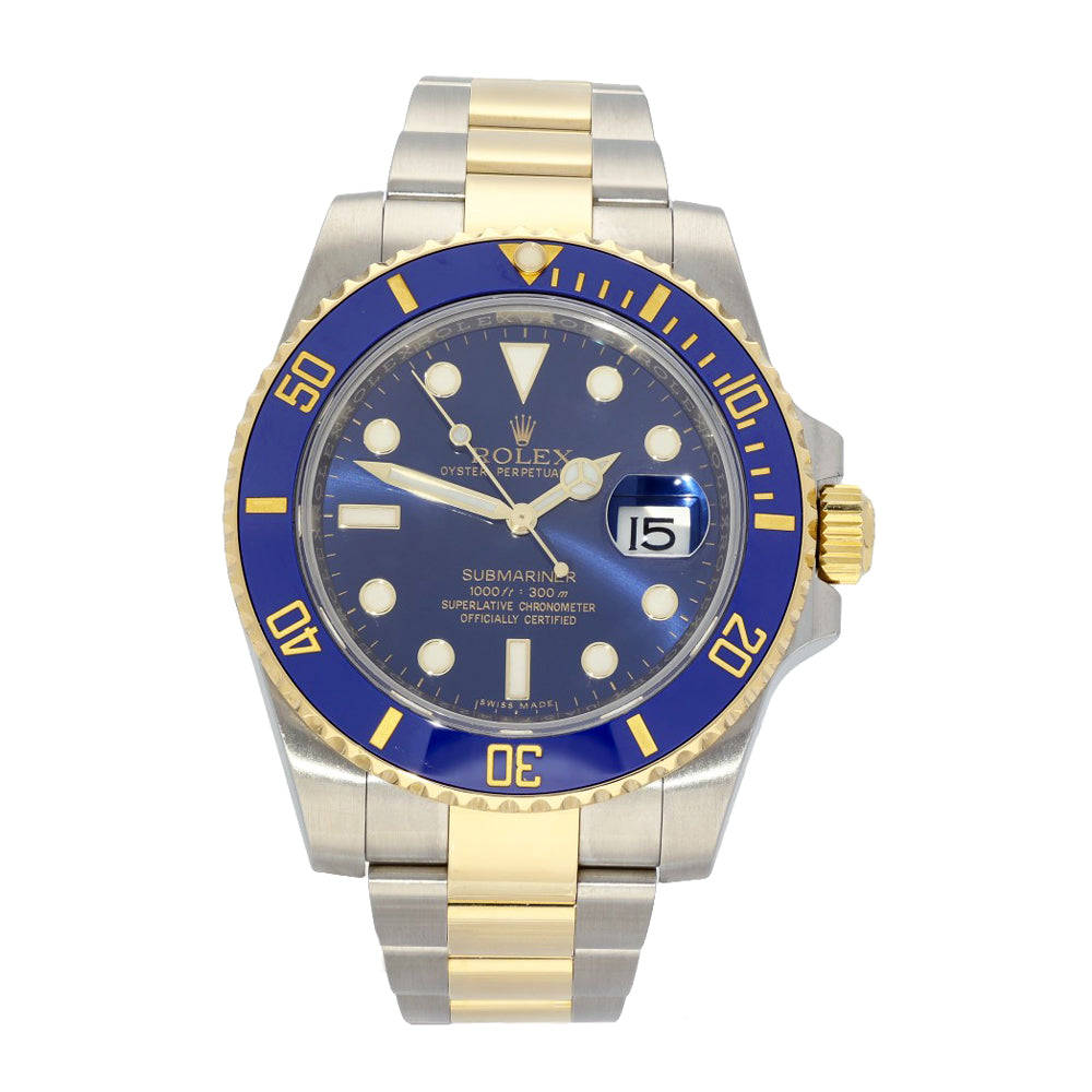 Preowned Rolex Submariner 116613LB 2016 Watch